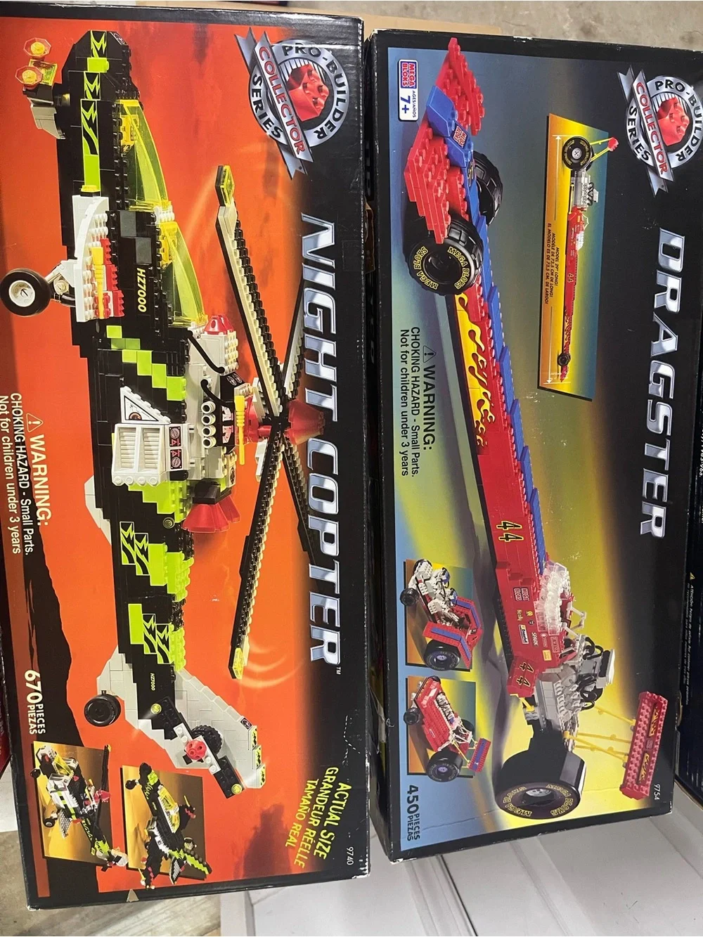 VINTAGE Night Copter Building Set – Green & Black Construction Helicopter RARE
